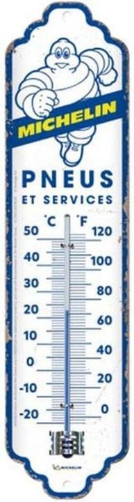 Image du produit Nostalgic-Art Merchandising Nostalgic Art Thermomètre Michelin 6.5 x 28 cm, Couleur des détails : blanc