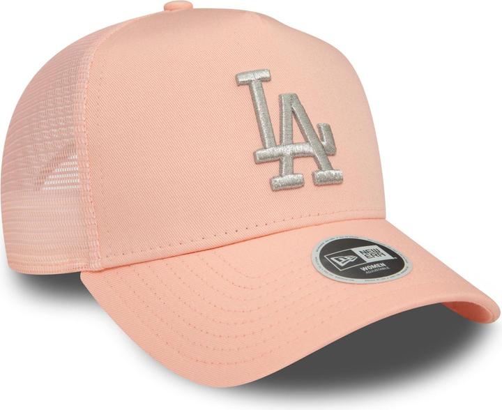 Actual product image New Era Ladies Trucker Cap - METALLIC Los Angeles Dodgers