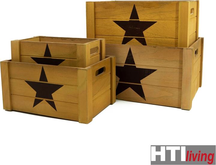 Produktbild HTI-Living Holzkisten-Set (41 x 31 x 20 cm)