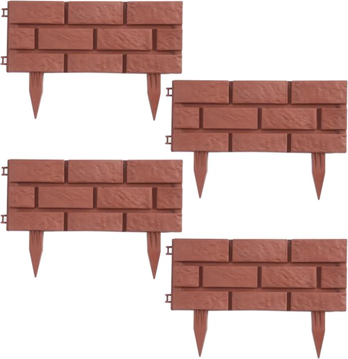 Produktbild HTI-Living Beeteinfassung Steinmauer Terracotta (180 cm)