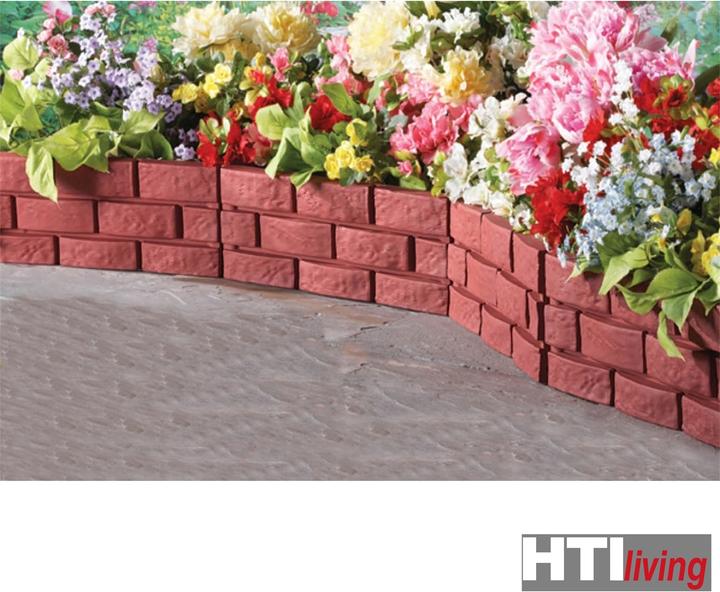 Produktbild HTI-Living Beeteinfassung Steinmauer Terracotta (180 cm)