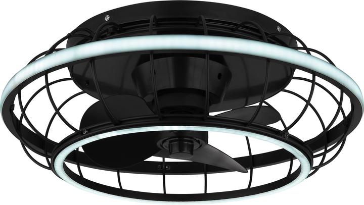 Produktbild Globo Deckenventilator Metall Schwarz, 1xled (54 dB)