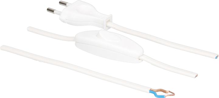 Produktbild Max Hauri TDLF-Netzkabel H03VVH2-F2X0.75 Typ 26 mit Schalter (2 m)