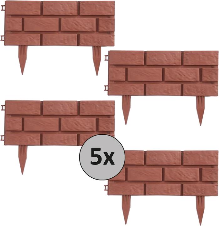 Produktbild HTI-Living Beeteinfassung Steinmauer Terracotta (900 cm)