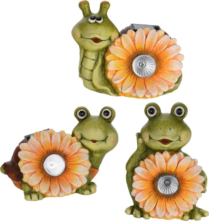 Produktbild HTI-Living Solar-Figur Frosch Schnecke Schildkröte