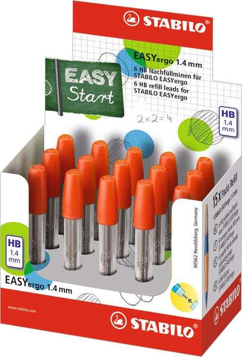 Produktbild STABILO EASYergo 1.4 Nachfüllminen HB (1.40 mm, HB, 6 x)