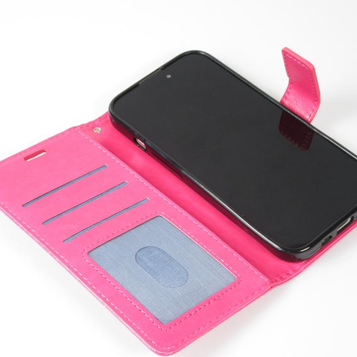 Produktbild PhoneLook Hülle Premium Flip Dunkelrosa (Apple iPhone 16)