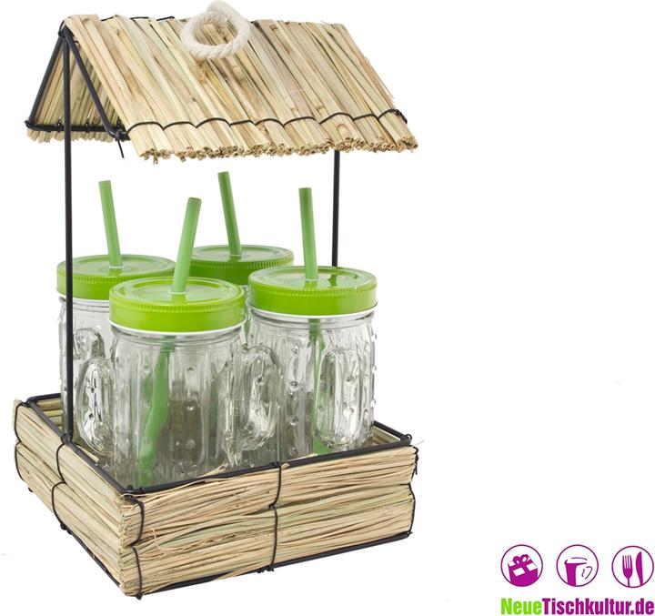 Produktbild neuetischkultur Trinkbecher 4 Stück mit Hütte (0.30 l)