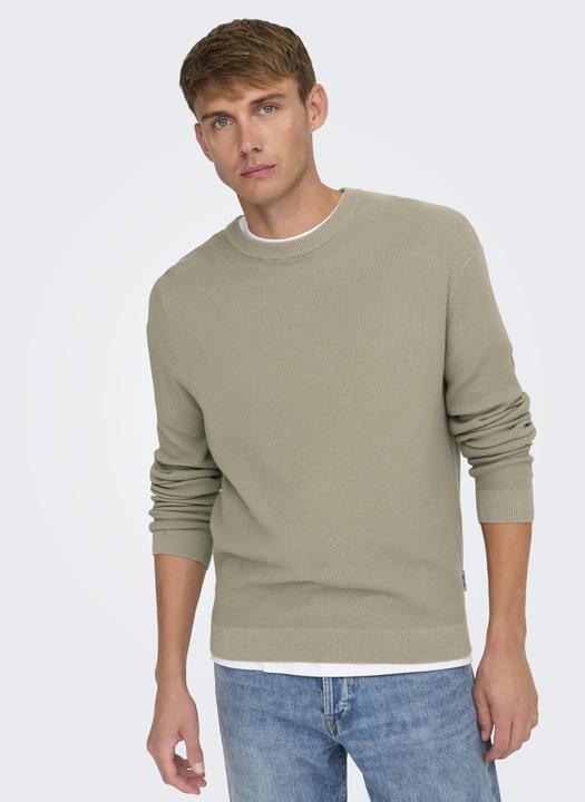 Immagine prodotto Only & Sons Onstony Ds 12 Ls Waffle Crew Knit Noos (XS)