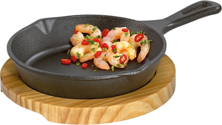 neuetischkultur Pfanne Gusseisen, rund (18 cm, Grillpfanne, Gusseisen)