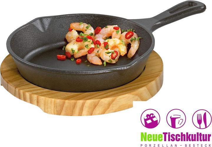 Produktbild neuetischkultur Pfanne Gusseisen, rund (18 cm, Grillpfanne, Gusseisen)