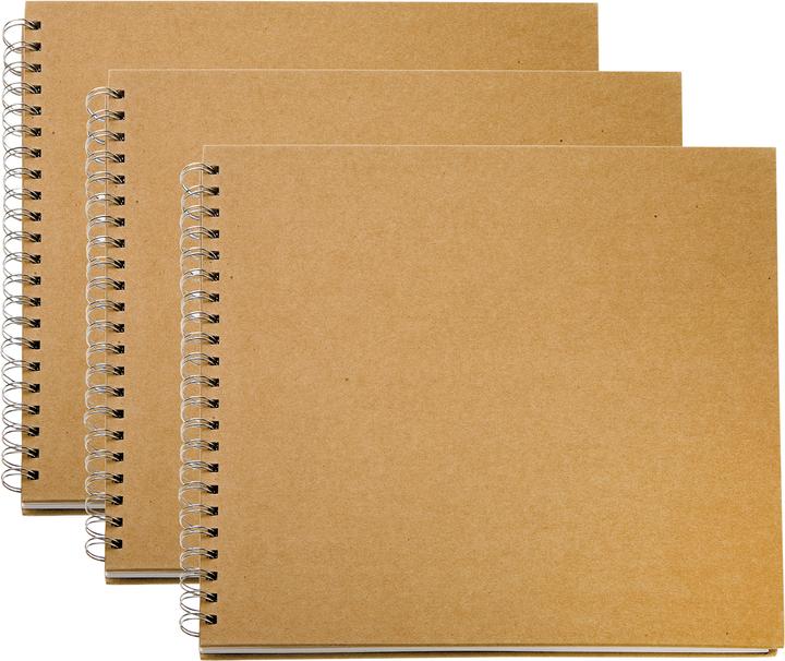 VBS XXL 3-pack photo album KRAFTPAPIER with white pages