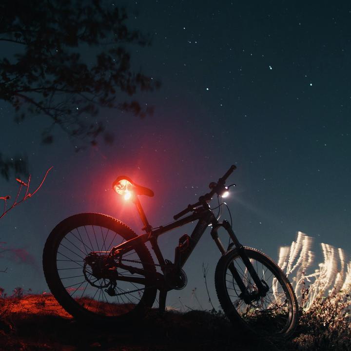 Actual product image Ansmann Bikelight Rear-LED round 200mAh