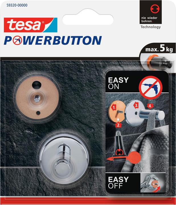 Produktbild tesa Powerbutton Haken Universal
