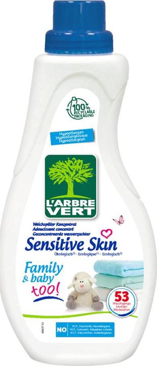Image du produit L'arbre vert Peau sensible (53 Cycles de lavage, Lessive liquide)