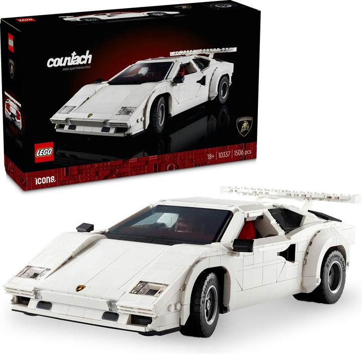 Produktbild LEGO Lamborghini Countach 5000 Quattrovalvole (10337, LEGO Icons, LEGO Seltene Sets)
