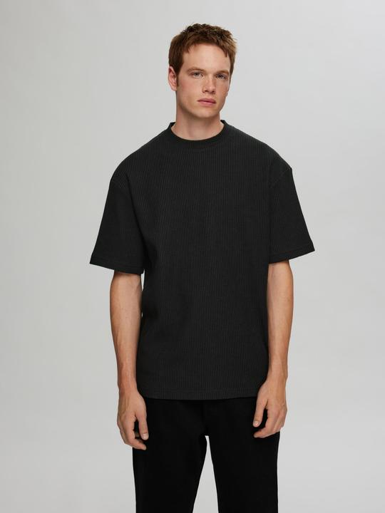 Produktbild Selected Homme Relaxed Fit Waffelmuster T-Shirt (S)