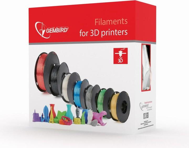 Actual product image Gembird Filament cassette PLA fluorrescent yellow 1.75mm 1kg narrow sp (PLA, 1.75 mm, 1000 g, Yellow)