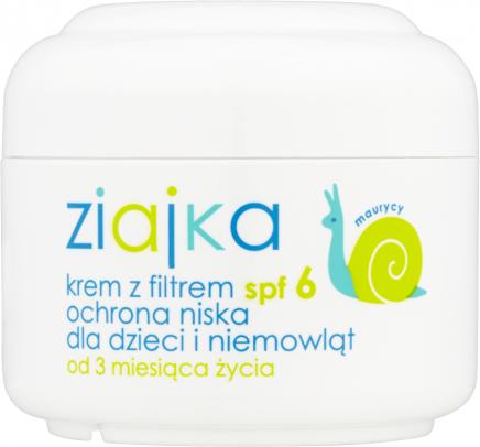 Actual product image Ziaja Children's Sunscreen Cream SPF 6 50ml (Suntan cream, Up to SPF 10, 50 ml)
