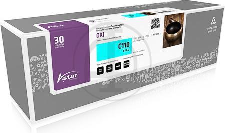 Actual product image Astar Cyan - compatible - toner cartridge - for OKI MC160n (C)