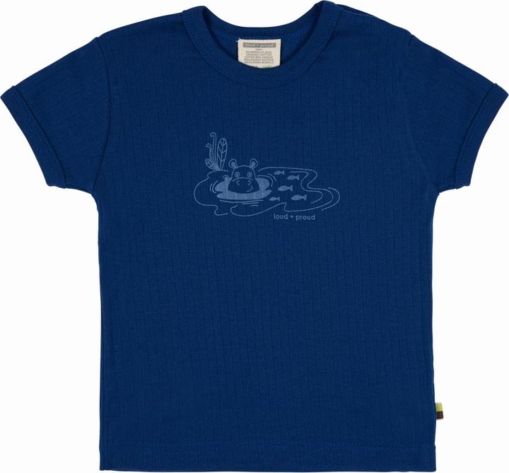 Produktbild loud + proud T-Shirt Derby Rib mit Druck (104)
