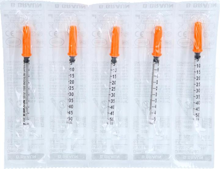 Actual product image B.Braun Insulin 50 0.5ml 0.3x8mm G30 einz (Insulin injections)