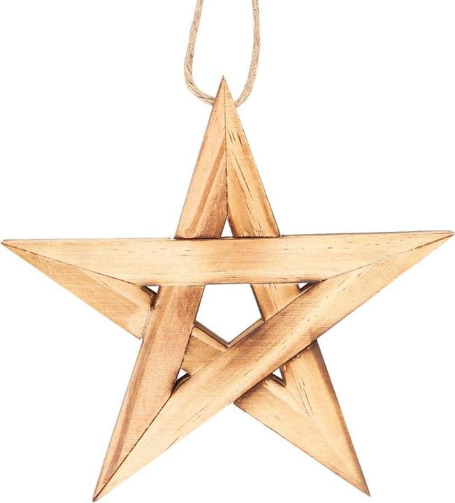 Produktbild Something Different Hängende Dekoration Holz Pentagramm