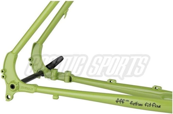 Actual product image Surly Disc Trucker touring bike frame kit, 26", 42cm, pea lime soup
