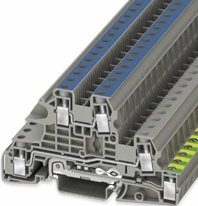 Actual product image Phoenix Contact UTI 6-PE/L/N 3076041 Installation protection conductor terminal block