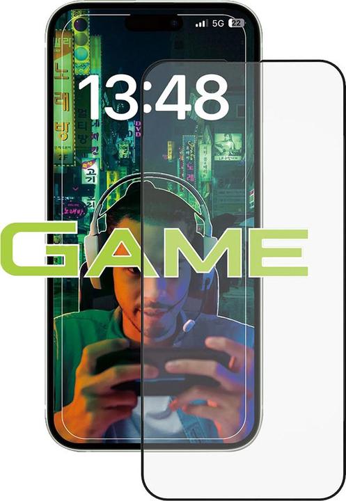 Anank 2.5D transparent Game Edition (matt) anti-fingerprint armoured glass for iPhone 16 (1 Piece, Apple iPhone 16)