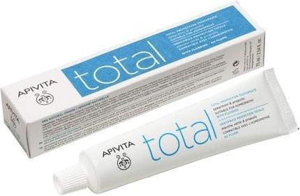 Actual product image Apivita Natural Dental Care Total Protection Toothpaste 75ml with Propolis and Spearmint (75 ml)