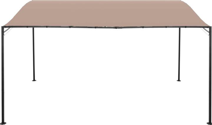 Produktbild Uniprodo Pavillon Anbaupavillon Terrasse Pergola Vordach freistehend beige 3 x 4 m (300 cm, 408 cm)