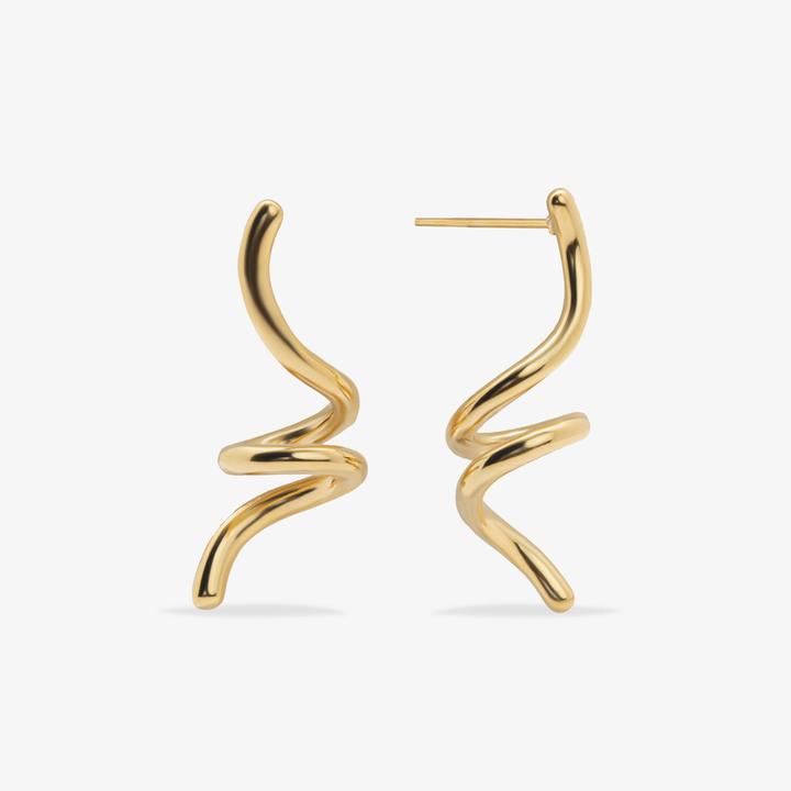 Actual product image Sensora Jewelry Swirly earrings (Stainless steel)