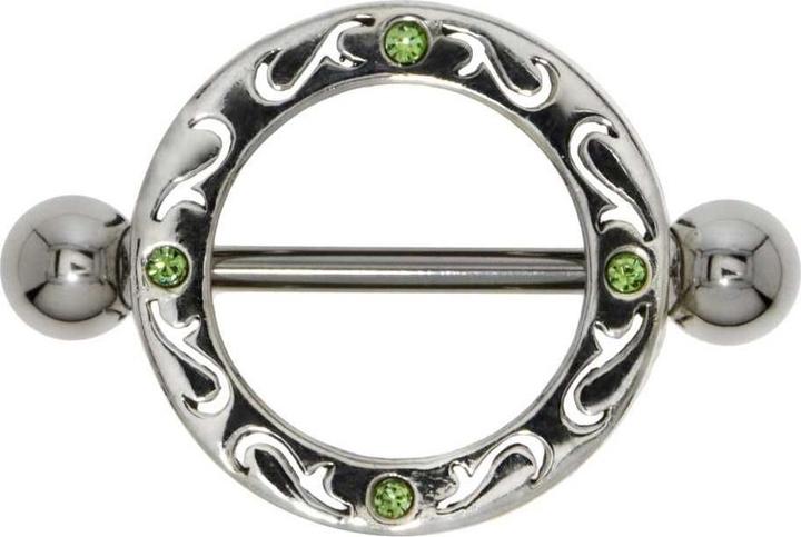 Immagine prodotto Bijouteria Piercing petto (Acciaio chirurgico 316L, Vetro (di orologio), Argento 925)