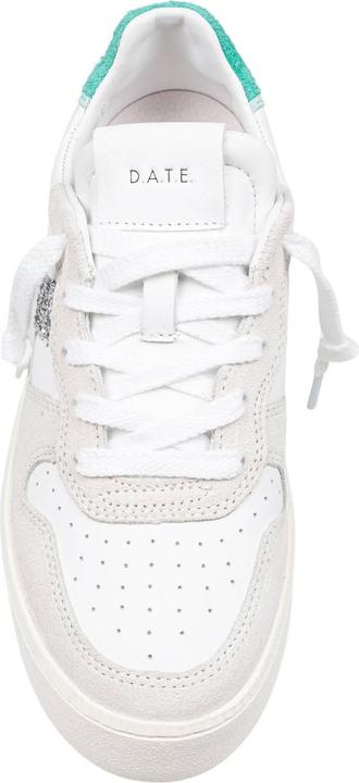 Immagine prodotto D.a.t.e. D.a.t.e sneakers court platform in leather and suede white and green (39)