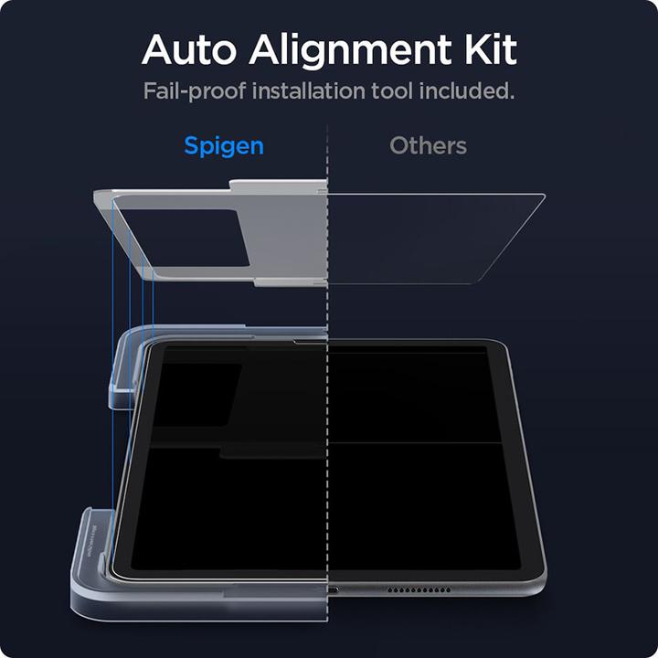 Actual product image Spigen tempered glass Glas.TR "EZ FIT" for iPad Air 4 2020 / 5 2022 (1 Piece, iPad Air 2020 (4. Gen))