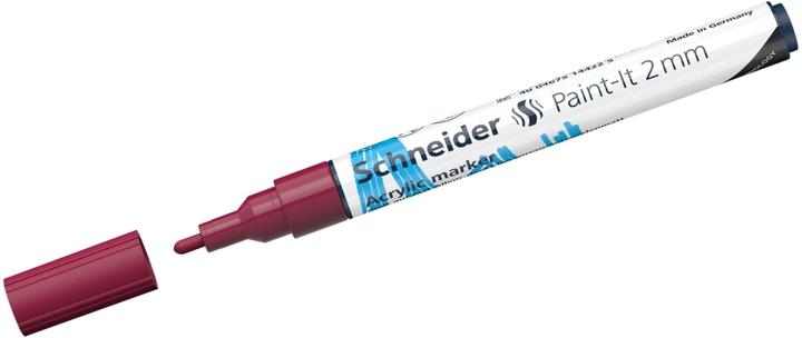 Immagine prodotto Schneider Pennarello acrilico Paint-It 310 2 mm rosso bordeaux (Borgogna, 2 mm, 1 x)