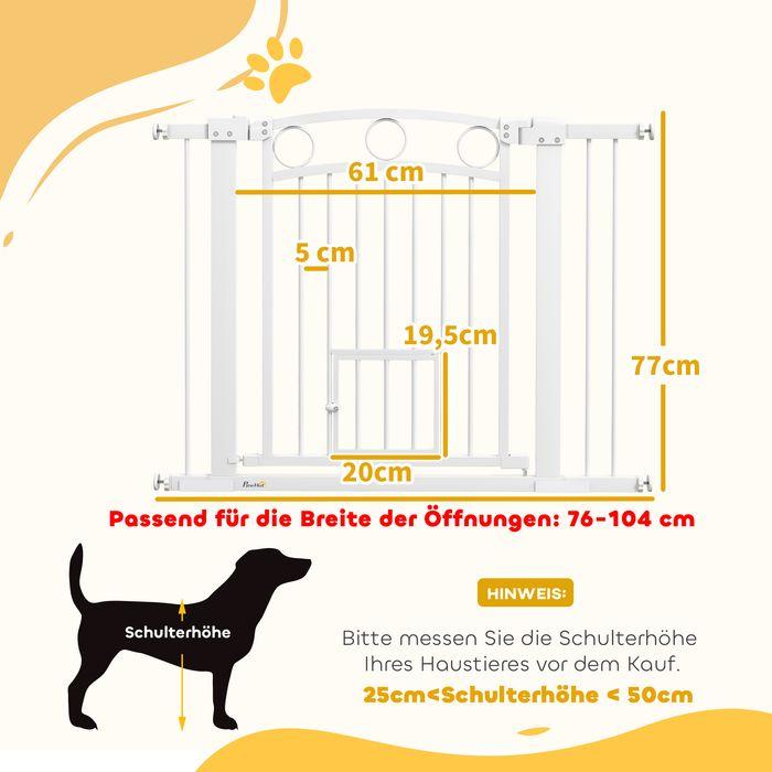 Produktbild Swisshandel24 Türschutzgitter, 76-104 cm Treppengitter, Treppenschutzgitter, Treppenschutz (76 cm)