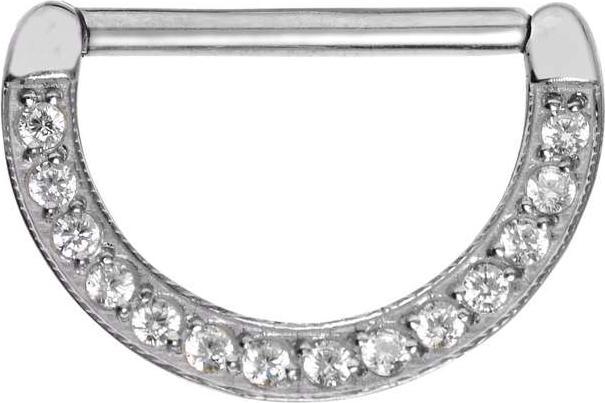 Bijouteria Brustpiercing (Chirurgenstahl 316L, Zirkonia)