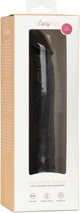 Actual product image Easytoys Dildo without balls 17.5 cm - black