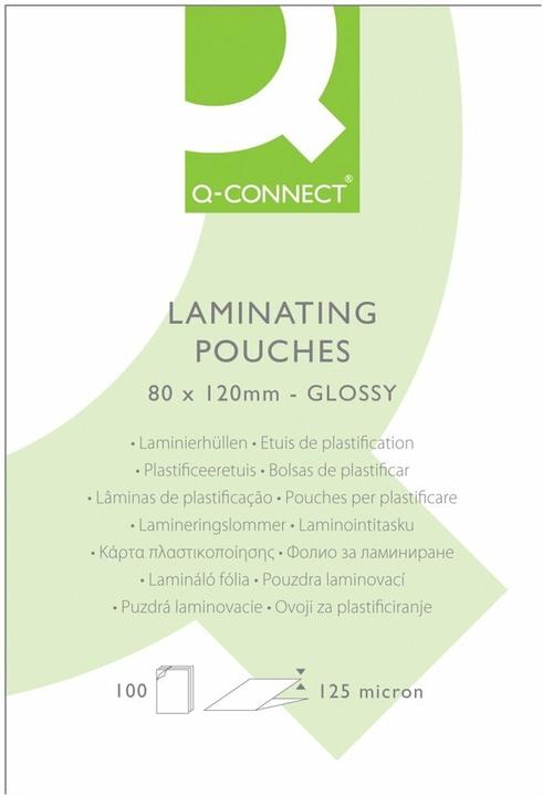 Q-Connect Foil Pockets for Laminators A7 (A7, 100 Piece, 2000 µm)