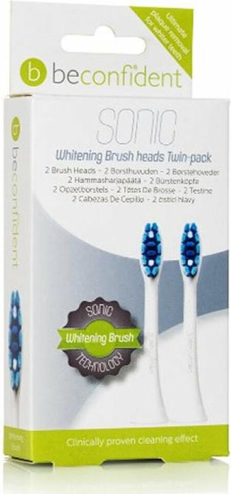Produktbild Beconfident Whitening Sonic Twin-pack Ersatz Bürstenköpfe in Weiss (2 Stück) (2 x)