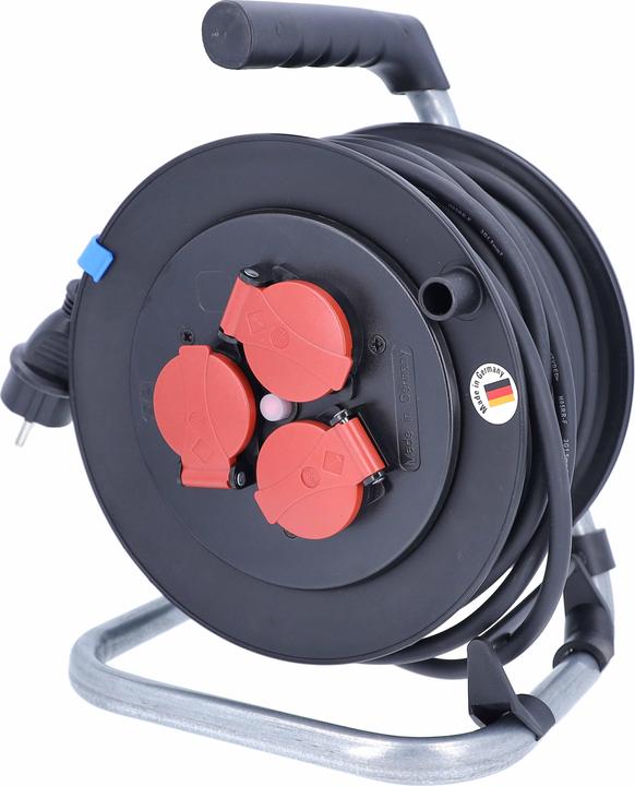 Actual product image As - Schwabe Appliance cable drum 50 m rubber cable, 285 mm diameter (50 m, 1.50 mm²)
