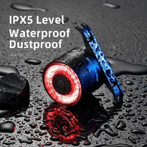 Produktbild Rockbros Q3 rear bicycle lamp with intelligent stop system - black (30 lm)