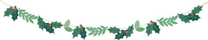 Productafbeelding Partydeco Maretak slinger, 1,5 m, groen (1 pkt / 1 st.)