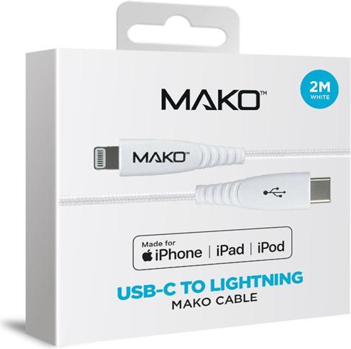 Immagine prodotto Mako USB C zu Lightning Kabel verstärkt (1 m, USB 2.0, 20 W)