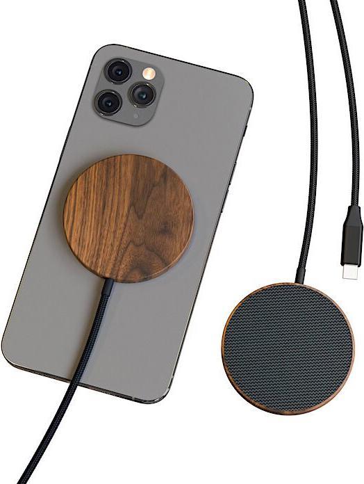 Immagine prodotto Woodcessories Caricatore wireless MagPad Walnut 10W (10 W)