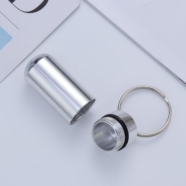 Actual product image ASMI Great pillbox with key ring