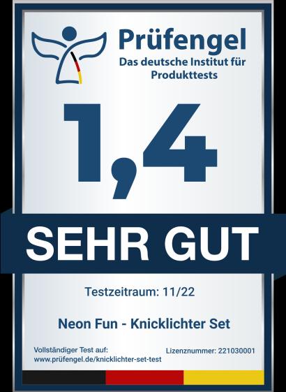 Actual product image Knicklichter 100 glow sticks