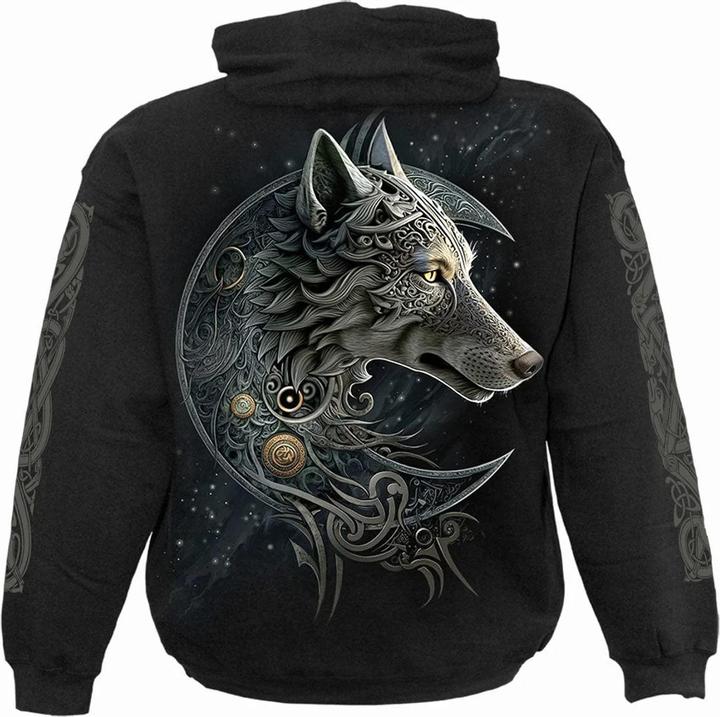 Immagine prodotto Spiral Celtic Wolf Felpa con Cappuccio Adulto Unisex (M)